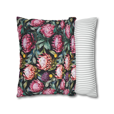 South African Protea Spun Polyester Pillowcase