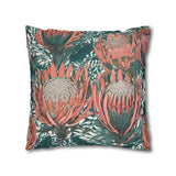 South African Protea Spun Polyester Pillowcase -Pillow not included