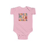 South African Afrikaans Lekker man Baby Unisex Infant Fine Jersey Bodysuit - Shipped from the UK