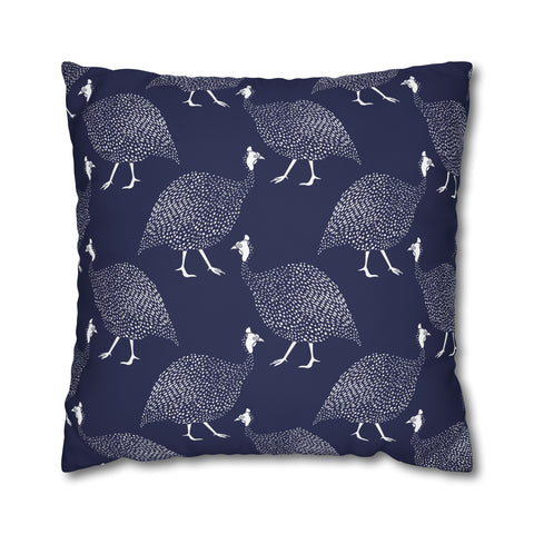 South African Guniefowl Spun Polyester Pillowcase - Shipped from UK/USA/AUS