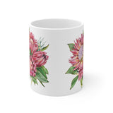 Protea South African 11oz White Mug