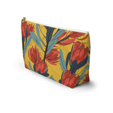 South African Protea Make up bag, Pencil Case Accessory Pouch w T-bottom