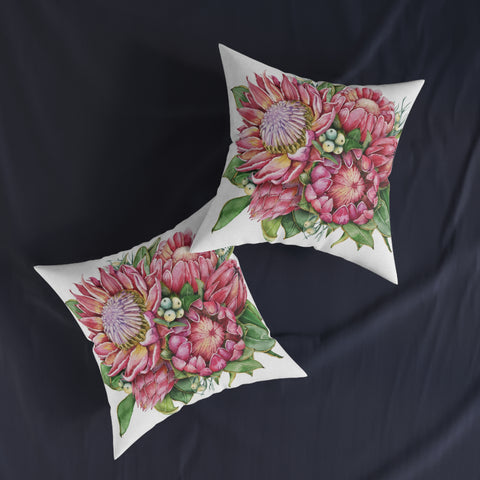 South African Protea Square Pillow