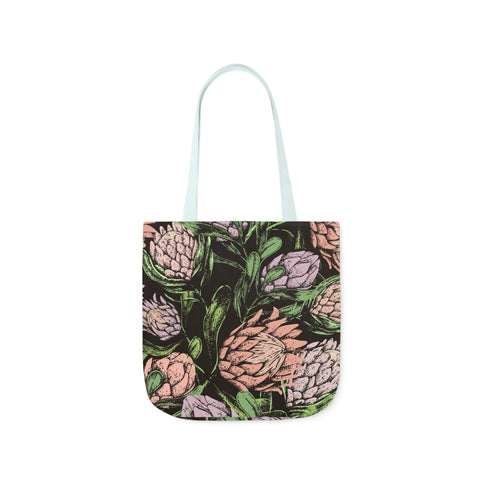 South African Protea Polyester Canvas Tote Bag