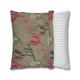 South African Protea Spun Polyester Pillowcase- Shipped from UK/USA/AUS