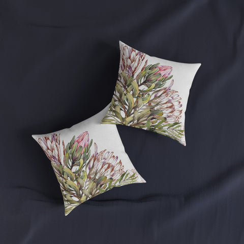 South African Protea Square Pillow