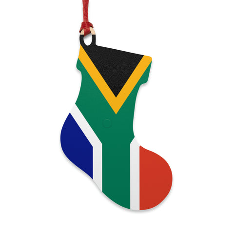 Wooden Ornaments South African Flag