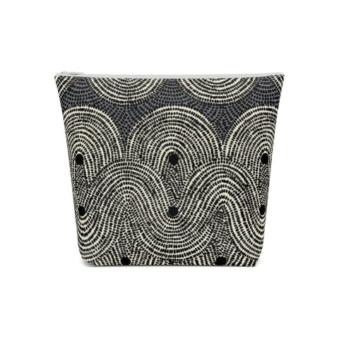 South African Waves African print Cotton Cosmetic Bag