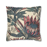 South African Protea Spun Polyester Pillowcase -Pillow not included