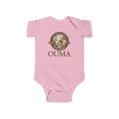 South African Afrikaans Ouma Baby Unisex Infant Fine Jersey Bodysuit - Shipped from the UK