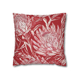 South African Protea Spun Polyester Pillowcase -Pillow not included