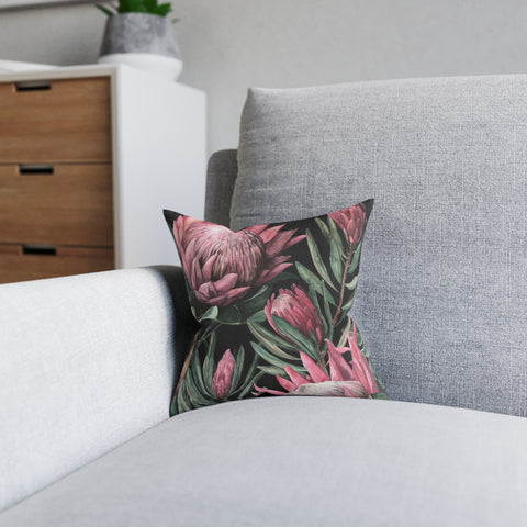 South African Protea Square Pillow