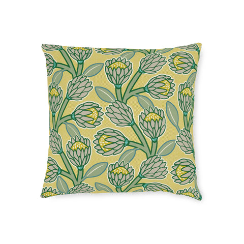 South African Protea Square Pillow