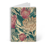 South African Protea Wirobound Softcover Notebook, A5