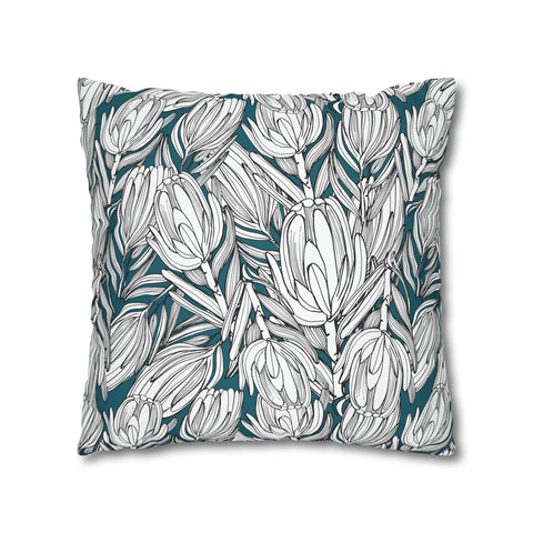 South African Protea Pillow case only Polyester Cushion case only