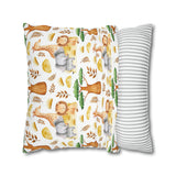 Kids nursery African Giraffe Lion Elephant Pillowcase Cover only - no filling is included