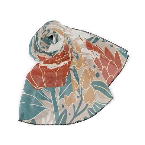 Poly Scarf African Protea