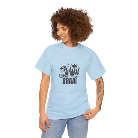 King of the Braai Afrikaans South African t-shirt Unisex Heavy Cotton Tee