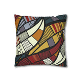 African abstract warm colours Pillowcase Cover only - no filling is included