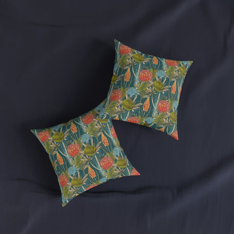 South African Protea Square Pillow