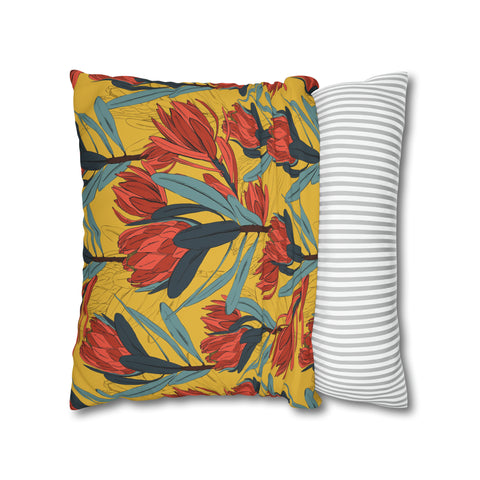 South African Protea Spun Polyester Pillowcase