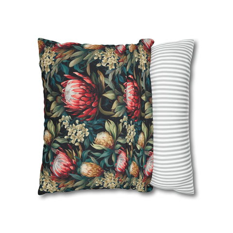 South African Protea Spun Polyester Pillowcase