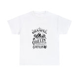 South African Braaing Chilling Relaxing Shirt,  Afrikaans / Braai Unisex Heavy Cotton Tee