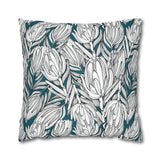 South African Protea Spun Polyester Pillowcase - Shipped from UK/USA/AUS