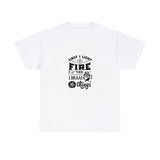 First I light the Fire then I Braai Things  South African Shirt,  Afrikaans / Braai Unisex Heavy Cotton Tee