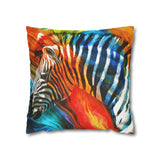 African Zebra Pillowcase Cover only - no filling is included