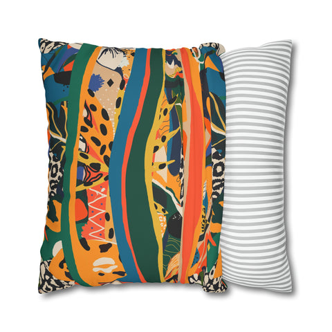 African abstract animal print Pillowcase Cover only - no filling is included