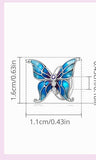 Butterfly Charm Nature 925 Silver Charm Silicone insert European style Bracelet, Necklace charm, 925 Charm Gifts for her