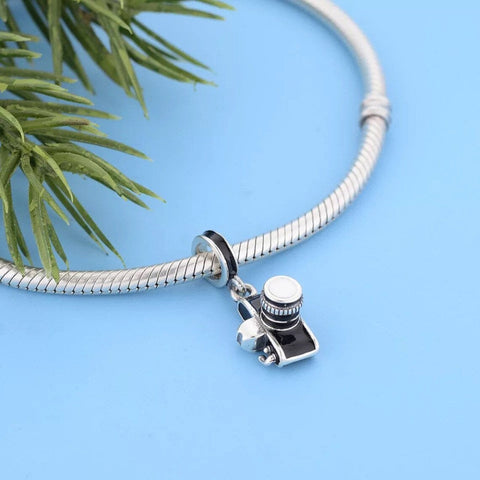 DSLR Camera Charm European style Bracelets,photographer Jewelry, Vaccation Charm, photography charm