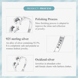 Romantic Hand Heart ring Adjustable Rings Authentic 925 Sterling Silver Stackable Open Size Rings For Women