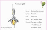 Bee Series Charm Beads Silver Bumblebee Charms 925 Silver Charm European style Bracelet , Necklace Charm, 925 Charm, Gifts for her