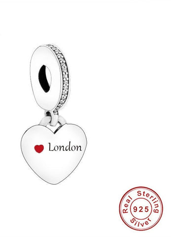 Love London Charm  925 Silver Charm European style Bracelet Necklace Charm Kings