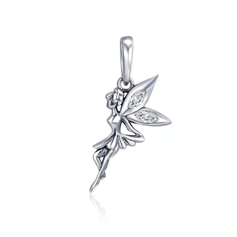 Fairy Charm, Fairy Pendant, Fairy Jewelry, Fairy Bracelet Charm, Fairy Necklace Pendant, Fantasy Charm 925 silver charm, European style