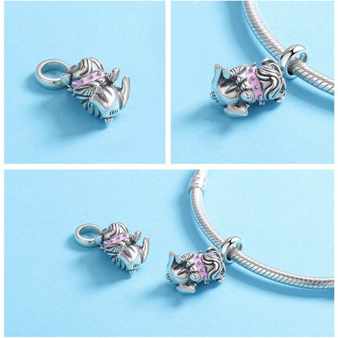 English Bulldog  Puppy Love, Genuine Brand New S925 Sterling Silver English Bulldog  Realistic Dangle Charm Fits all Charm Bracelets