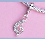 Music Note Charm Bracelet, 925 Sterling Silver Musician Jewelry Keepsake Gift-Music Teacher Gift