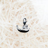 Venice Gondola Pendant Charm 925 Sterling Silver Fits European Bracelets Lobster Claw Italy Travel Vacation Jewelry Venice Italy Keepsake