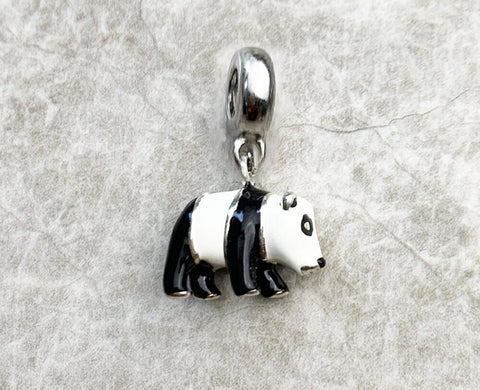 Panda Charm Genuine 925 Sterling Silver Animal Lover Gift, PandaJewelry, Panda Keepsake European style