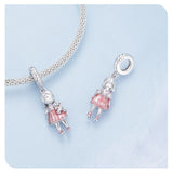 Lovely Girl charm 925 Silver Charm Necklace Charm, 925 Charm, Gifts for her, little girl charm Pendant Charm