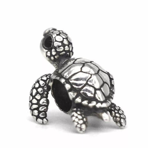 Cute Turtle Charm, 925 Sterling Silver, Turtle Jewelry, Turtle Lover Gift, Turtle Bracelet Charm, Turtle Pendant, Tortoise Charm