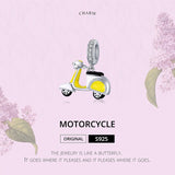 Vespa Fit Charm, 925 Sterling Silver, Scooter Charm Pendant, Scooter Jewelry 925 Charm Gifts for her Motorbike charm  Motorcycles