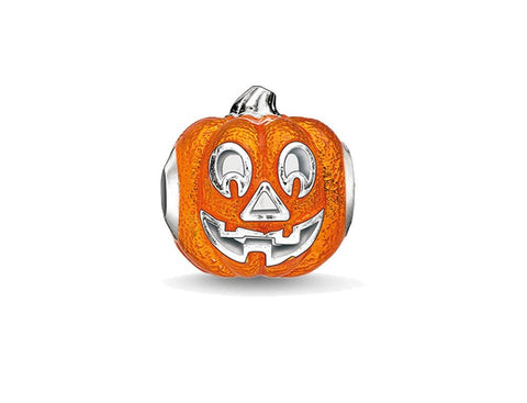 Pumpkin Charm Halloween Charm Pendant Beads charm  Charm European style Bracelet , Necklace Charm, Gifts for her Spacer charm