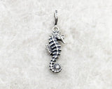 Sea Horse  charm Beach Sea charm European style Charm Sterling Silver Charm, Charm Bracelet, Necklace Charm, 925 Charm Seahorse charm