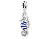 Sea Horse  charm Beach Sea charm European style Charm Sterling Silver Charm Charm Bracelet Necklace Charm, 925 Charm Seahorse charm