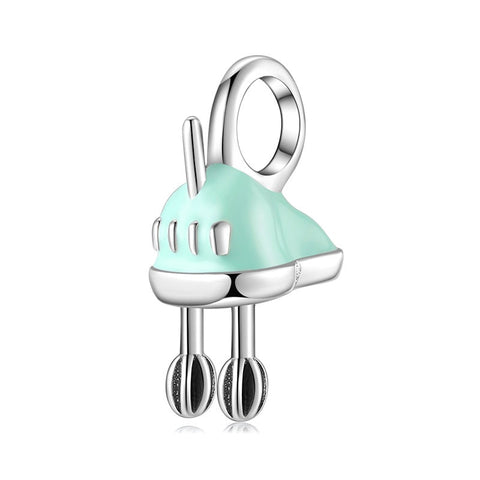 Love Cooking Mixer Baking Charm European style Bracelets, 925 Sterling Silver, Cooking Jewelry, Cooking Lover Gift, Chef Baker Jewelry