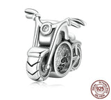 Motorcycles Charm Mototrbike charm European style Bracelets, 925 Sterling Silver, Motorcycle Jewelry, Motorcycle Lover Keepsake Gift