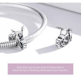 Motorcycles Charm Mototrbike charm European style Bracelets, 925 Sterling Silver, Motorcycle Jewelry, Motorcycle Lover Keepsake Gift